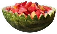 a melon fruit bowl